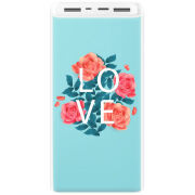 Xiaomi Mi Power Bank 3 20000mAh (PLM18ZM) Белый с принтом 