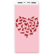 Xiaomi Mi Power Bank 3 20000mAh (PLM18ZM) Белый с принтом 