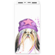 Xiaomi Mi Power Bank 3 20000mAh (PLM18ZM) Белый с принтом 