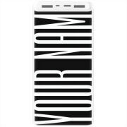 Xiaomi Mi Power Bank 3 20000mAh (PLM18ZM) Белый с принтом 