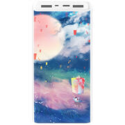 Xiaomi Mi Power Bank 3 20000mAh (PLM18ZM) Белый с принтом Sky Lanterns