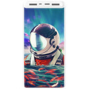 Xiaomi Mi Power Bank 3 20000mAh (PLM18ZM) Белый с принтом 