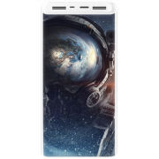 Xiaomi Mi Power Bank 3 20000mAh (PLM18ZM) Белый с принтом 