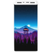 Xiaomi Mi Power Bank 3 20000mAh (PLM18ZM) Белый с принтом 