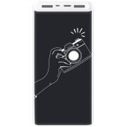 Xiaomi Mi Power Bank 3 20000mAh (PLM18ZM) Белый с принтом 