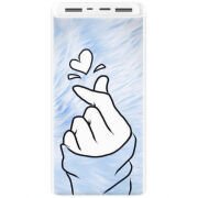 Xiaomi Mi Power Bank 3 20000mAh (PLM18ZM) Белый с принтом 