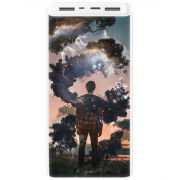 Xiaomi Mi Power Bank 3 20000mAh (PLM18ZM) Белый с принтом 