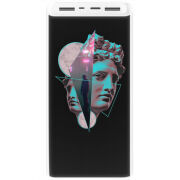 Xiaomi Mi Power Bank 3 20000mAh (PLM18ZM) Белый с принтом 