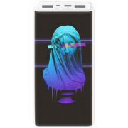 Xiaomi Mi Power Bank 3 20000mAh (PLM18ZM) Белый с принтом 