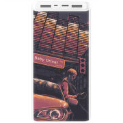 Xiaomi Mi Power Bank 3 20000mAh (PLM18ZM) Белый с принтом 