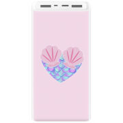 Xiaomi Mi Power Bank 3 20000mAh (PLM18ZM) Белый с принтом 