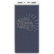 Xiaomi Mi Power Bank 3 20000mAh (PLM18ZM) Белый с принтом 