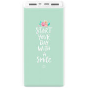 Xiaomi Mi Power Bank 3 20000mAh (PLM18ZM) Белый с принтом 