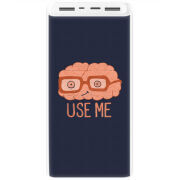 Xiaomi Mi Power Bank 3 20000mAh (PLM18ZM) Белый с принтом 