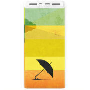 Xiaomi Mi Power Bank 3 20000mAh (PLM18ZM) Белый с принтом 