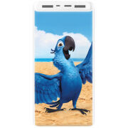 Xiaomi Mi Power Bank 3 20000mAh (PLM18ZM) Белый с принтом 