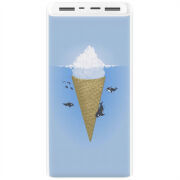 Xiaomi Mi Power Bank 3 20000mAh (PLM18ZM) Белый с принтом 