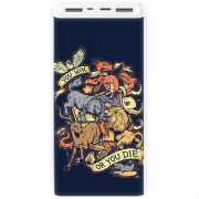 Xiaomi Mi Power Bank 3 20000mAh (PLM18ZM) Белый с принтом 