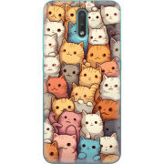 Чехол BoxFace Nokia 2.3 Котики муркотики