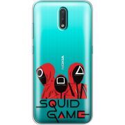 Прозрачный чехол BoxFace Nokia 2.3 siquid game люди в красном