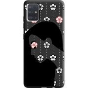 Черный чехол BoxFace Samsung A515 Galaxy A51 Flower Hair