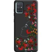 Черный чехол BoxFace Samsung A715 Galaxy A71 3D Ukrainian Muse