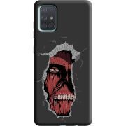 Черный чехол BoxFace Samsung A715 Galaxy A71 Нападение на Титана