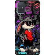 Черный чехол BoxFace Samsung A715 Galaxy A71 Малий вухань