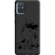 Черный чехол BoxFace Samsung A715 Galaxy A71 
