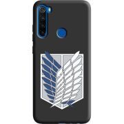 Черный чехол BoxFace Xiaomi Redmi Note 8T Атака Титанов Крылья Свободы