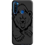 Черный чехол BoxFace Xiaomi Redmi Note 8T Grizzly Bear