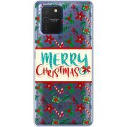 Прозрачный чехол BoxFace Samsung G770 Galaxy S10 Lite Vintage Christmas Pattern