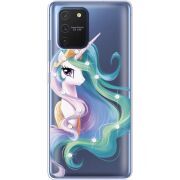 Чехол со стразами Samsung G770 Galaxy S10 Lite Unicorn Queen