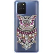 Чехол со стразами Samsung G770 Galaxy S10 Lite Owl