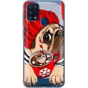 Прозрачный чехол BoxFace Samsung M315 Galaxy M31 Winter Puggy