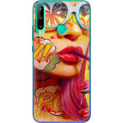 Чехол BoxFace Huawei P40 Lite E Yellow Girl Pop Art