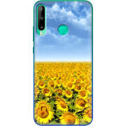 Чехол BoxFace Huawei P40 Lite E Подсолнухи