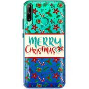 Прозрачный чехол BoxFace Huawei P40 Lite E Vintage Christmas Pattern