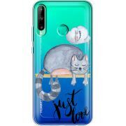 Прозрачный чехол BoxFace Huawei P40 Lite E Just Love