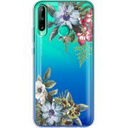 Прозрачный чехол BoxFace Huawei P40 Lite E Floral