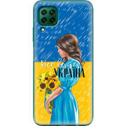 Чехол BoxFace Huawei P40 Lite Україна дівчина з букетом