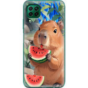 Чехол BoxFace Huawei P40 Lite Капібара з кавуном