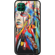 Защитный чехол BoxFace Glossy Panel Huawei P40 Lite Feather Girl