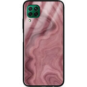 Защитный чехол BoxFace Glossy Panel Huawei P40 Lite DarkRed Marble