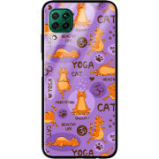 Защитный чехол BoxFace Glossy Panel Huawei P40 Lite Yoga Cat