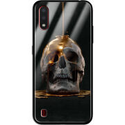 Защитный чехол BoxFace Glossy Panel Samsung A015 Galaxy A01 Gold Skull