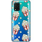 Прозрачный чехол BoxFace Xiaomi Mi 10 Lite с 3D-глазками Popcorn