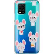 Прозрачный чехол BoxFace Xiaomi Mi 10 Lite с 3D-глазками Mouse