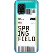 Прозрачный чехол BoxFace Xiaomi Mi 10 Lite Ticket Springfield