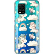 Прозрачный чехол BoxFace Xiaomi Mi 10 Lite Unicorns